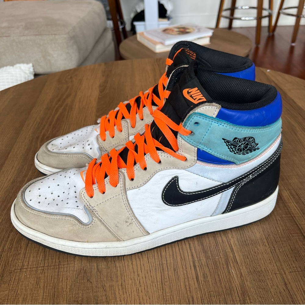 Air Jordan 1 High Prototype Nike Retro OG DC6515-100 White Multi Men’s Size 12